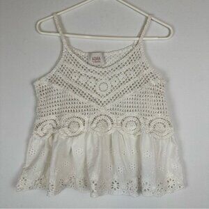 Azara by Rose Blu Crochet Babydoll Tank Boho Cottagecore